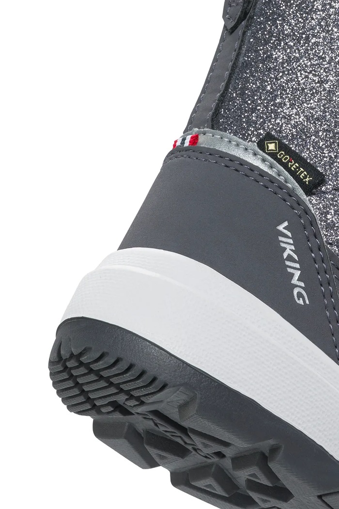 Detské zimné topánky Toasty Glitter Warm GTX Zip Viking Kids sivá 3.96010