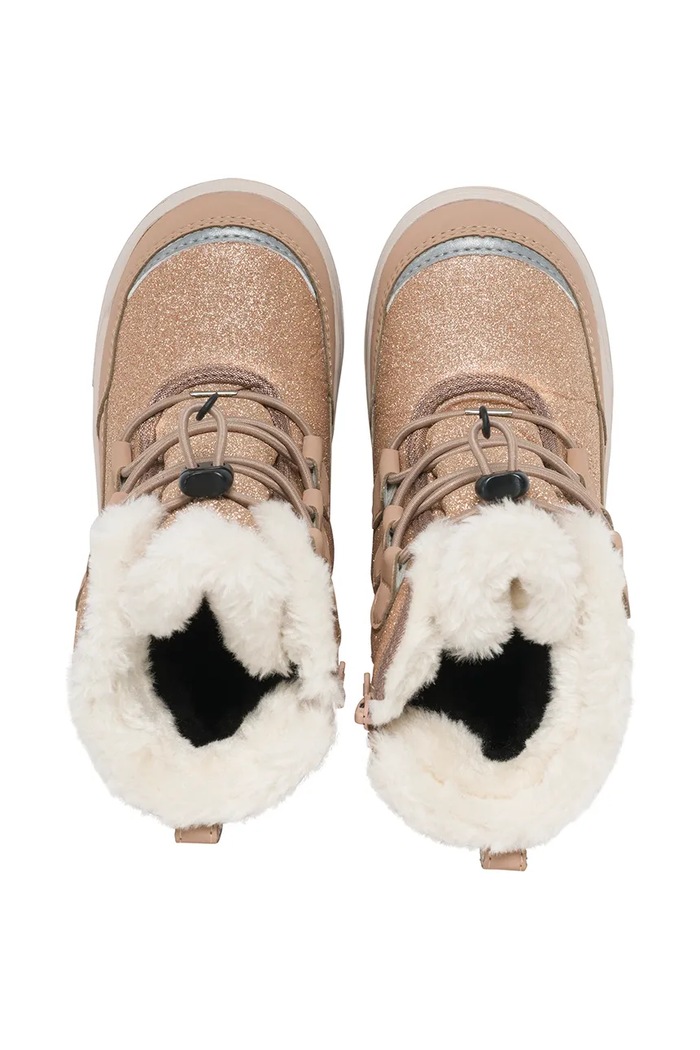 Dievča Viking Kids Detské zimné topánky Toasty Glitter Warm GTX Zip 3.96010 béžová