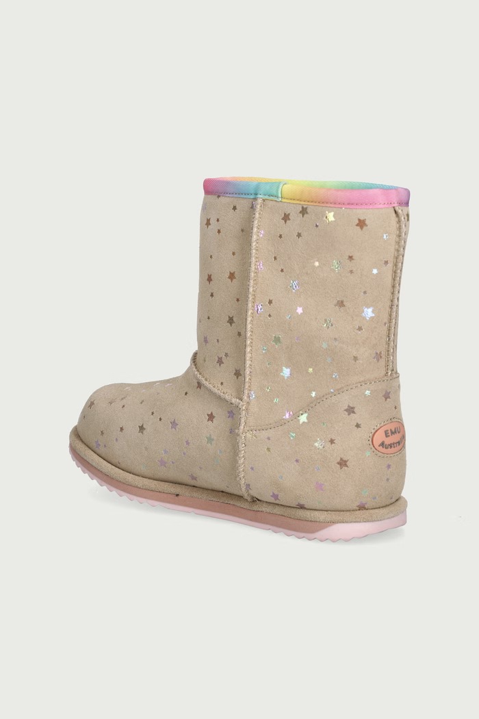 Dziewczynka Emu Australia Śniegowce dziecięce zamszowe Sparkle Brumby K13100.Sparkle.Brumby beżowy