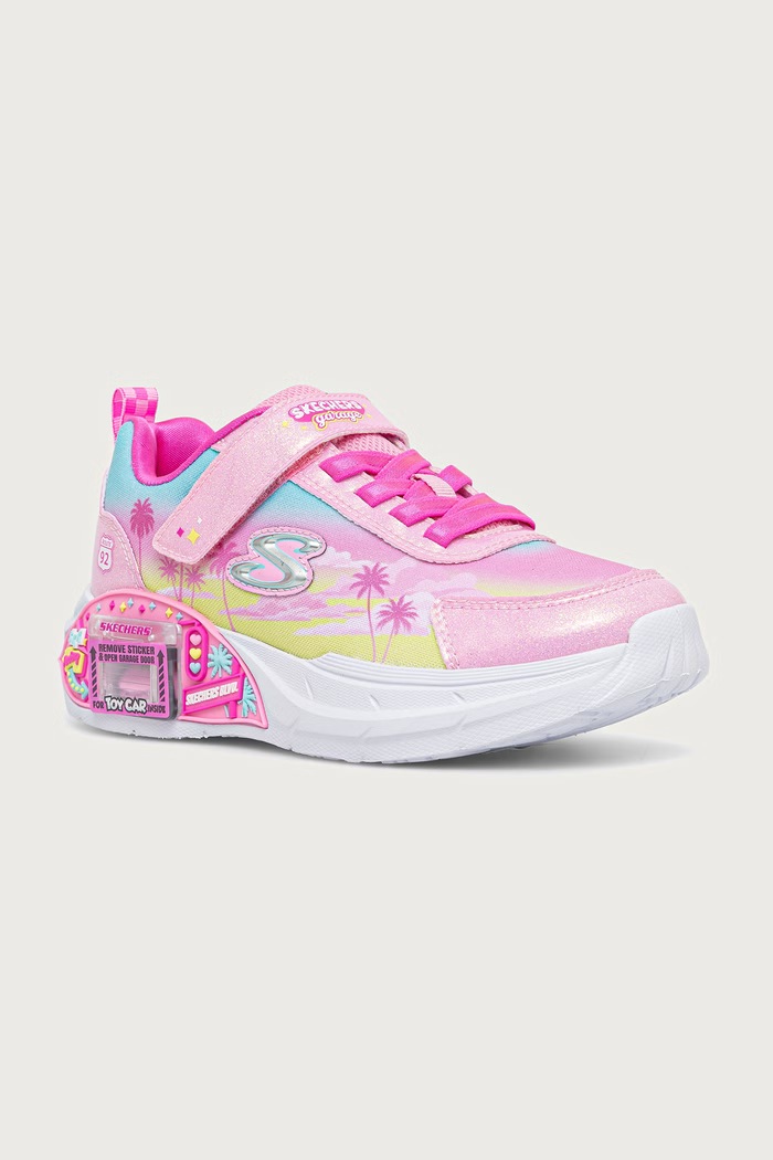 Skechers SKECHERS GARAGE GLAM RACER sneakersy dziecięce różowy 304351L