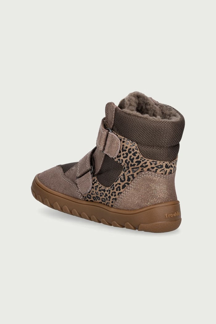 Dievča Froddo Detské zimné topánky BAREFOOT UP HILL WOOL G3160262.G.25.30 hnedá
