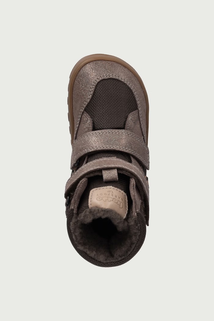 Detské zimné topánky BAREFOOT UP HILL WOOL Froddo G3160262.G.25.30 hnedá
