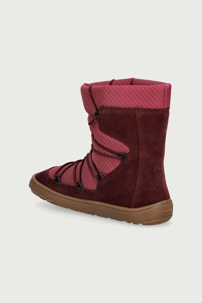 Dziewczynka Froddo Śniegowce dziecięce BAREFOOT TEX TRACK WOOL G3160251.G.31.35 różowy