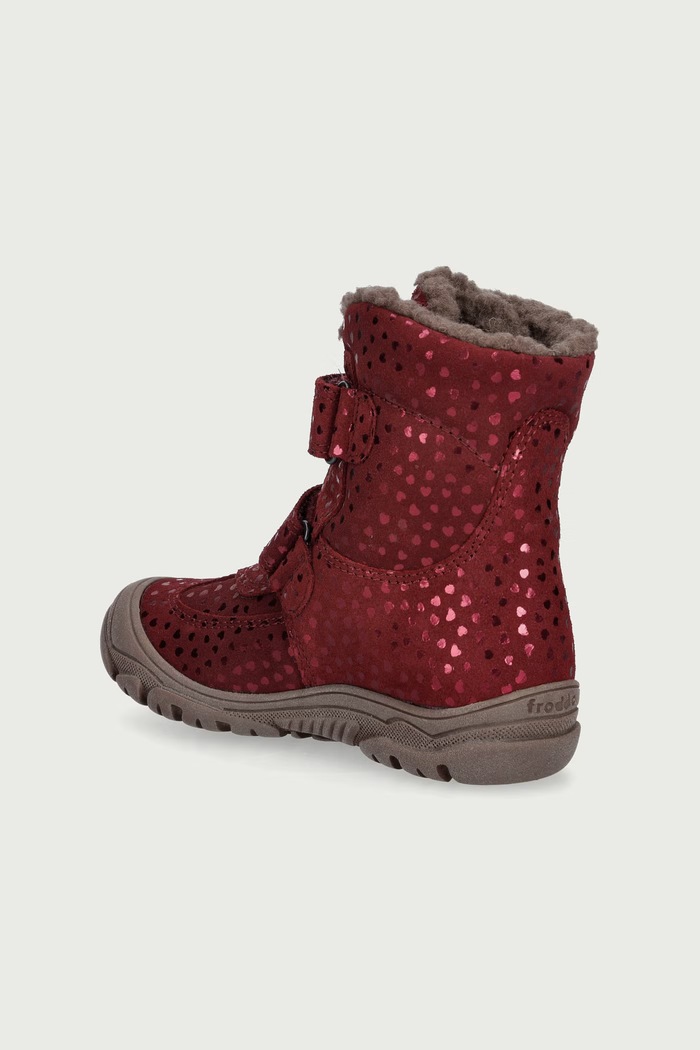 Djevojčice Froddo Obuća za djecu od kože LINZ WOOL TEX HIGH G3160230.G.31.35 bordo