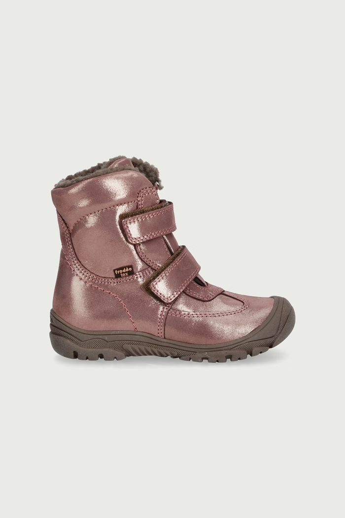 Froddo Buty zimowe dziecięce skórzane LINZ WOOL TEX HIGH G3160230.G.25.30 różowy AW26