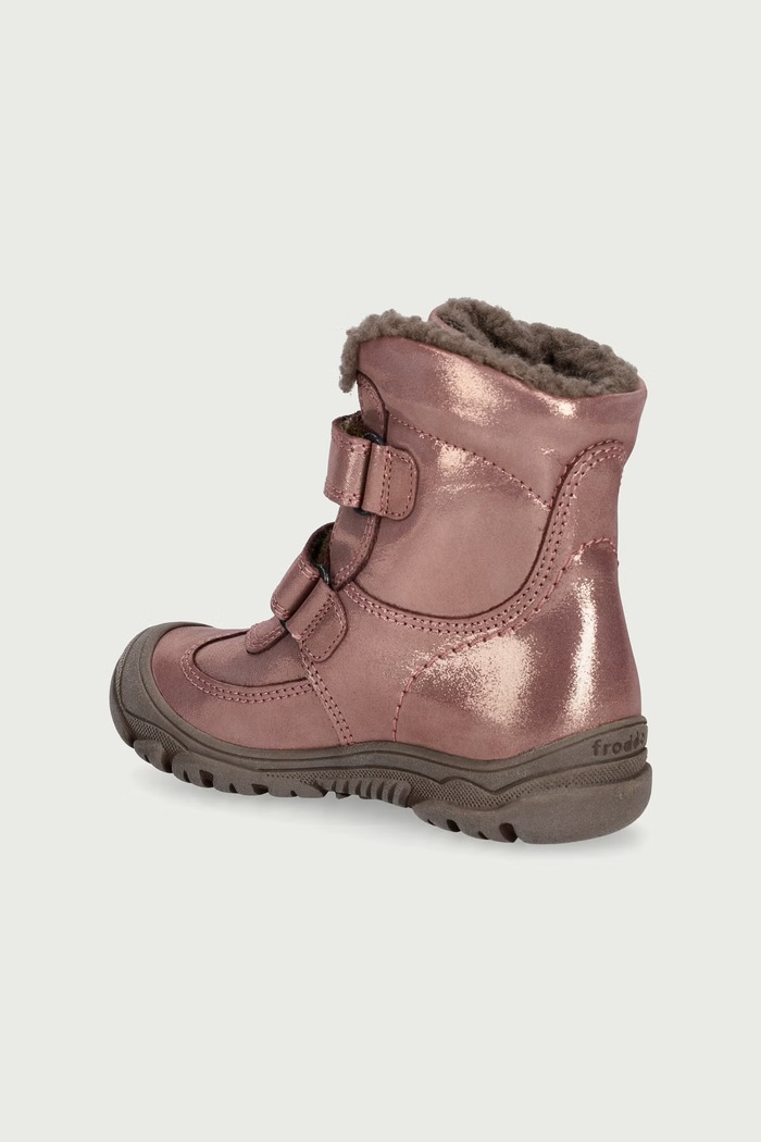 Dziewczynka Froddo Buty zimowe dziecięce skórzane LINZ WOOL TEX HIGH G3160230.G.25.30 różowy
