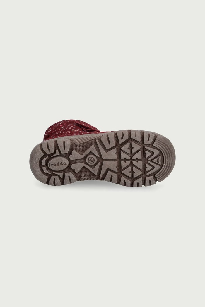 Buty zimowe dziecięce skórzane LINZ WOOL TEX HIGH Froddo bordowy G3160230.G.25.30