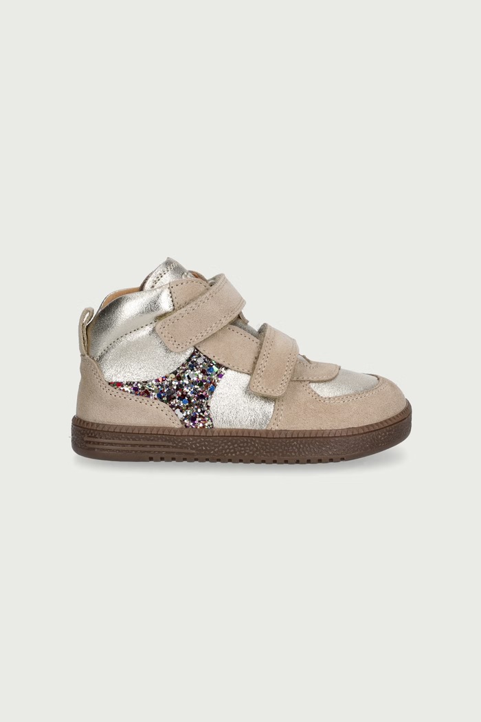 Froddo Półbuty dziecięce skórzane LOOP HIGH-TOPS BAREFOOT G2110157.G.20.24 beżowy AW26