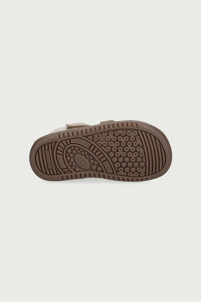 Półbuty dziecięce skórzane LOOP HIGH-TOPS BAREFOOT Froddo beżowy G2110157.G.20.24