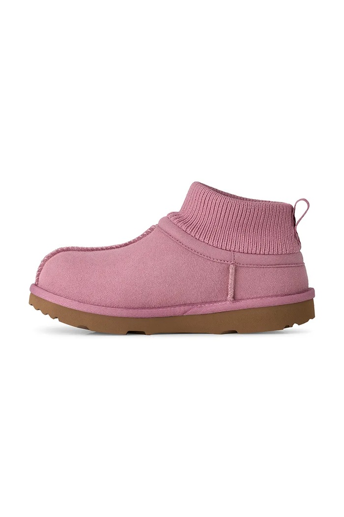 Snehule detské semišové CLASSIC ULTRA STRETCH CUFF UGG 1157702K.G ružová