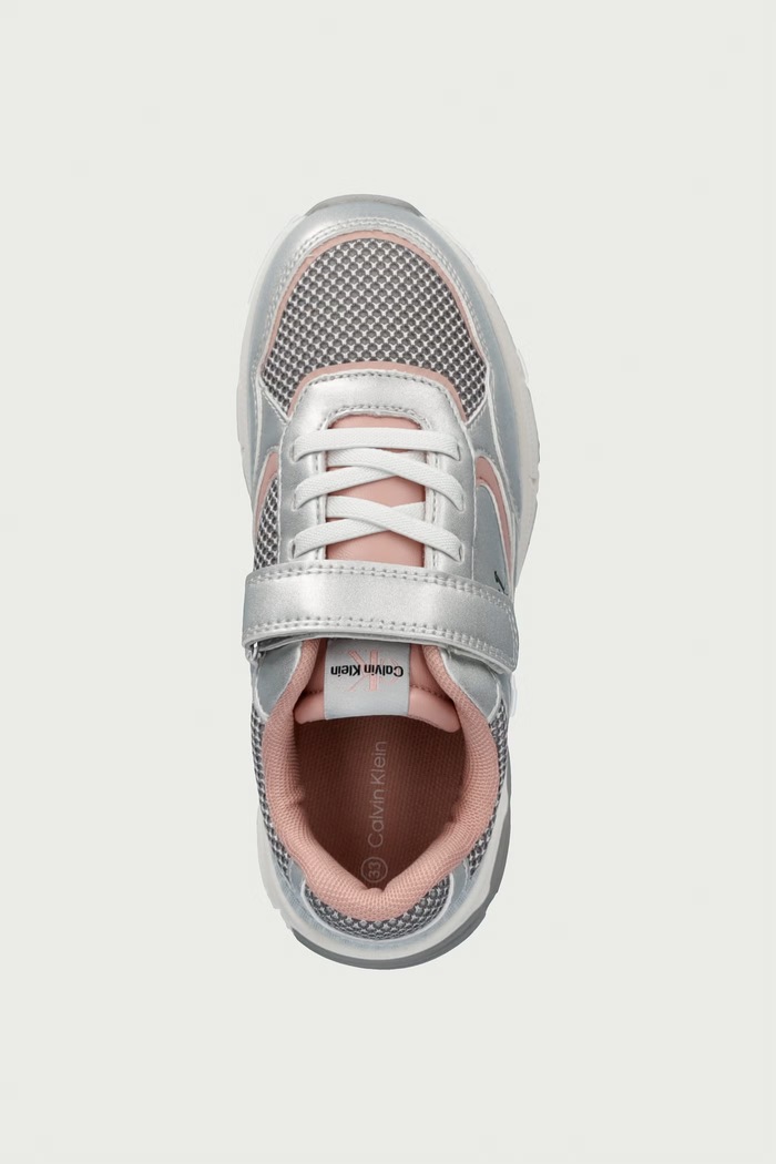 Sneakersy dziecięce Calvin Klein V1A9.83393.30.34 srebrny