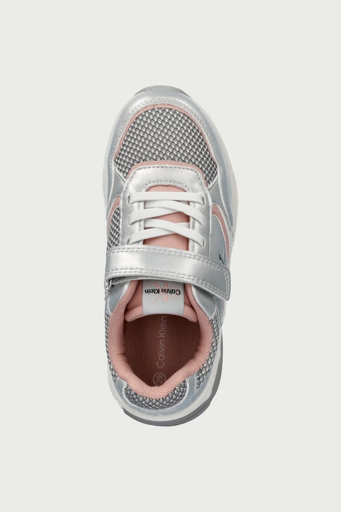Sneakersy dziecięce Calvin Klein V1A9.83393.24.29 srebrny