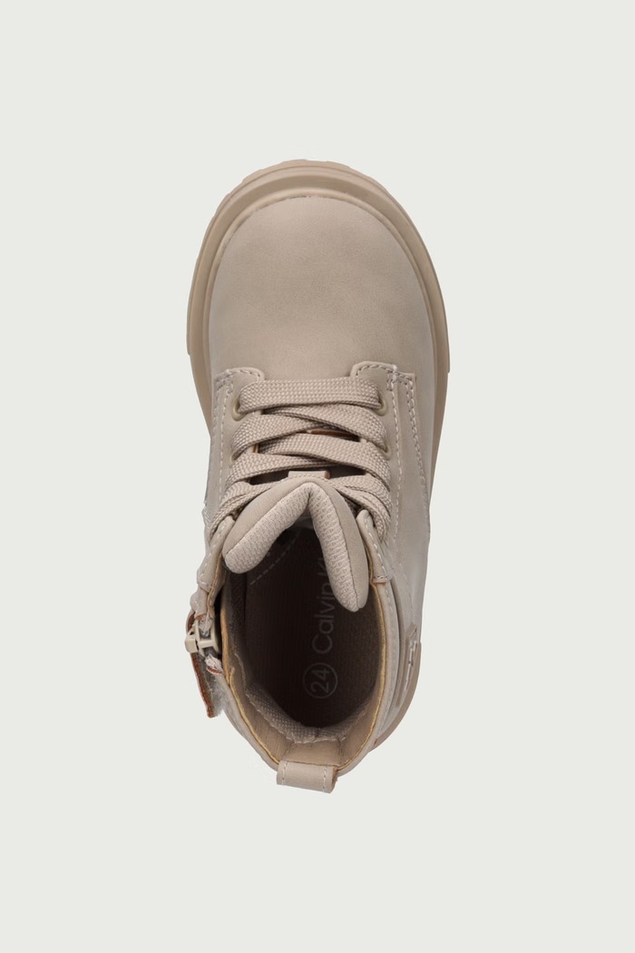 Botki dziecięce Calvin Klein V1A5.83409 beżowy