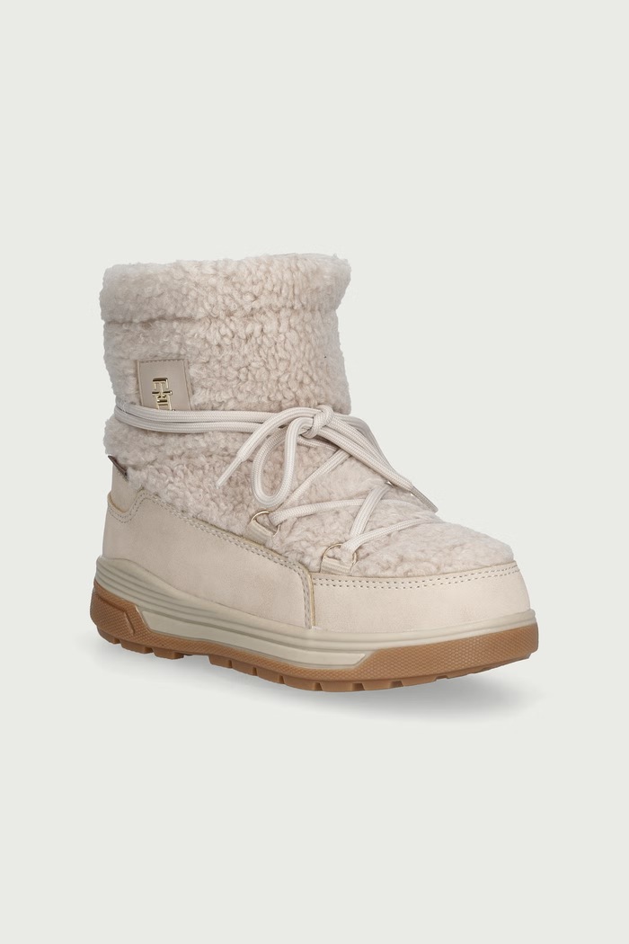 Tommy Hilfiger Buty zimowe dziecięce beżowy T3AD.35205.30.34