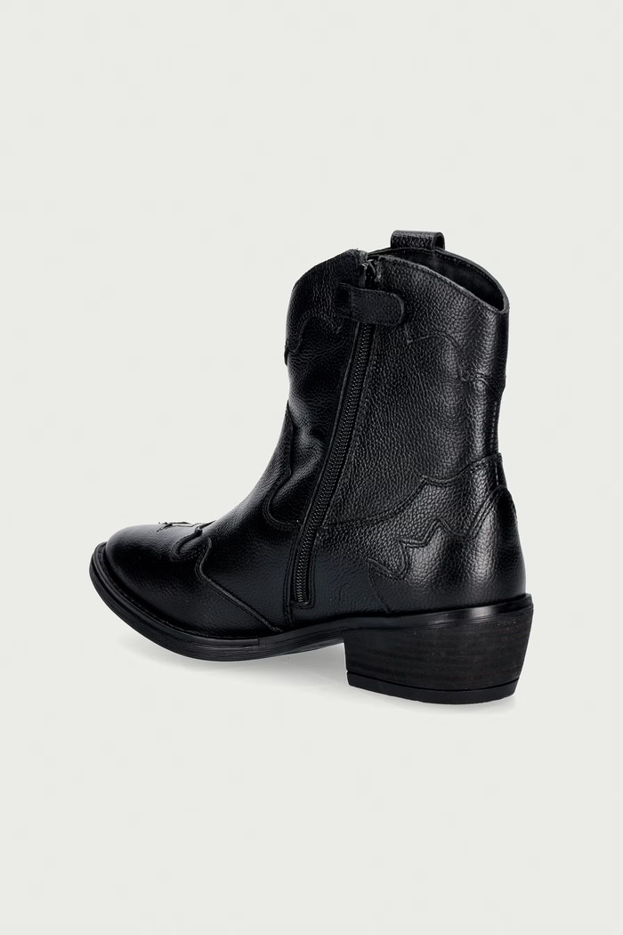 Dziewczynka Tommy Hilfiger Kowbojki dziecięce skórzane T3A5.35195.35.40 czarny