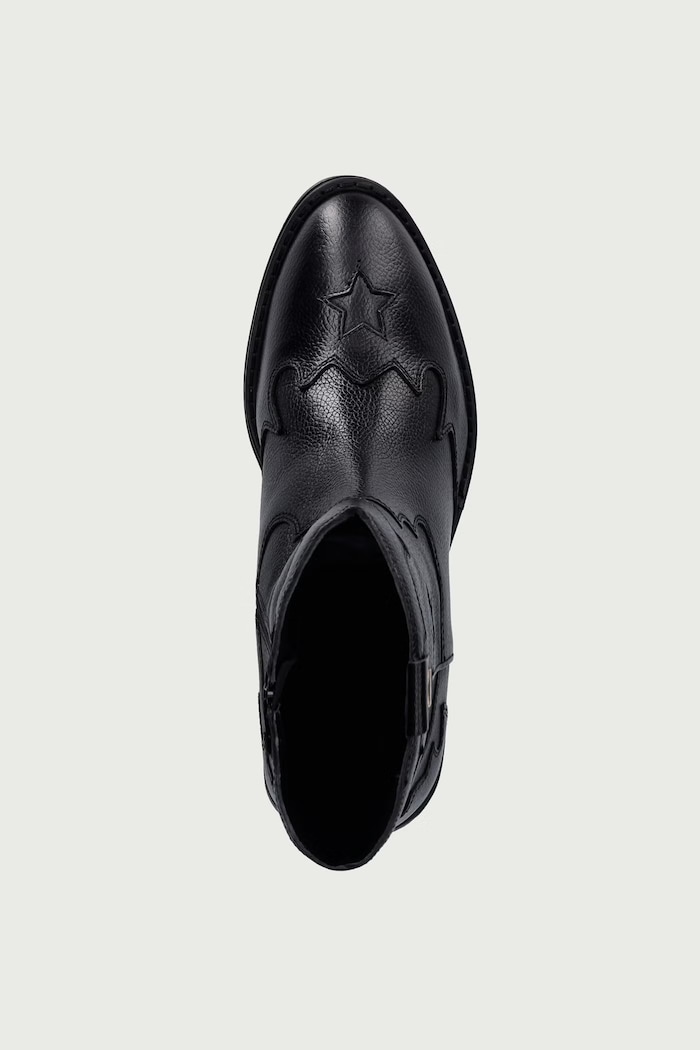 Cowboy csizma gyerek bőr Tommy Hilfiger T3A5.35195.35.40 fekete