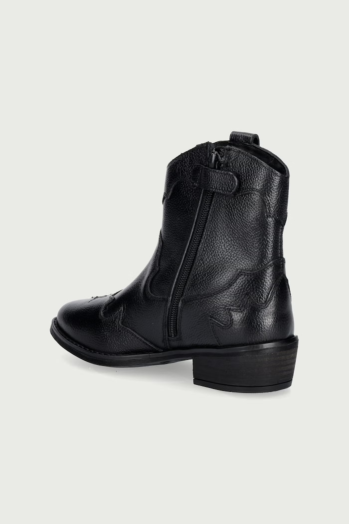 Lány Tommy Hilfiger Cowboy csizma gyerek bőr T3A5.35195.30.34 fekete