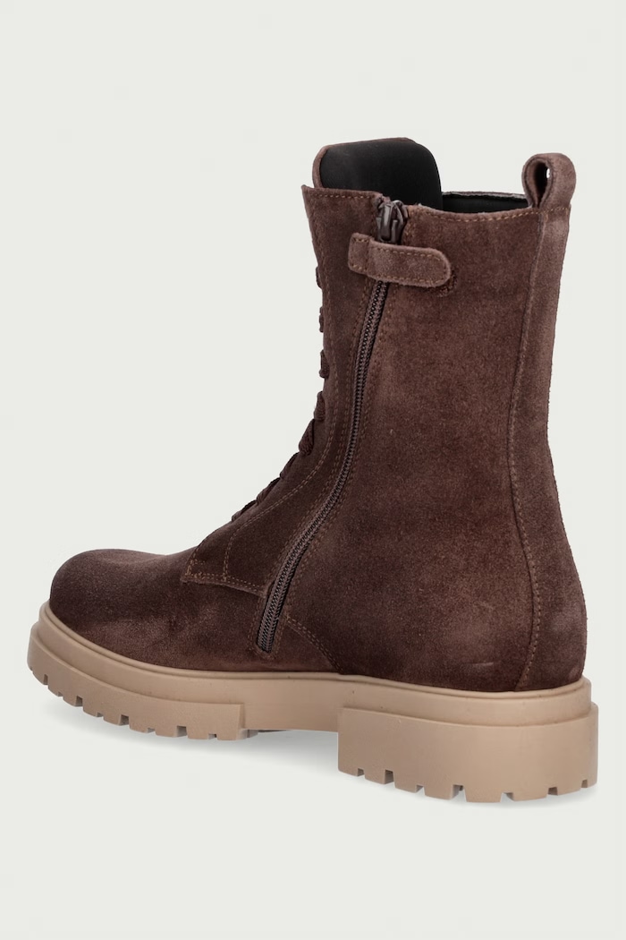 Dziewczynka Tommy Hilfiger Workery na platformie dziecięce zamszowe T4A5.35172.35.40 brązowy