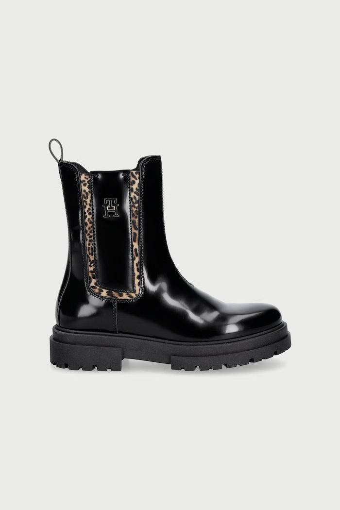 Tommy Hilfiger Боти челси за деца T4A5.35175.30.34 черен AW26