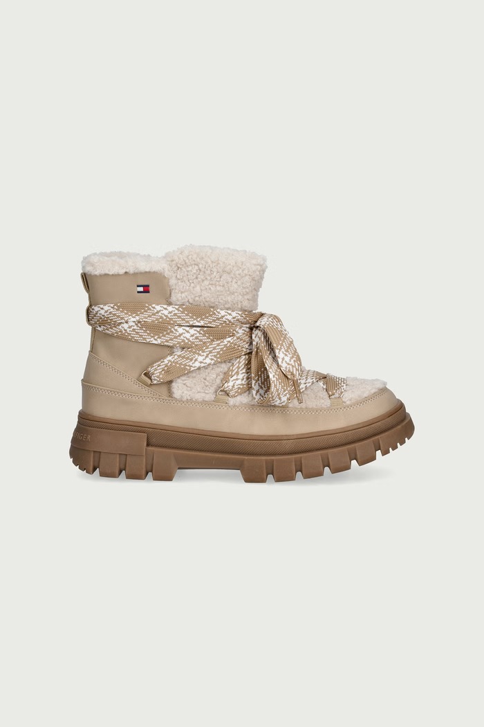 Tommy Hilfiger Buty zimowe dziecięce T3A5.35201.35.40 beżowy AW26