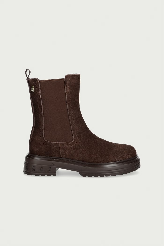 Patrizia Pepe Μποτάκια παιδικά σουέτ PPJ463 καφέ AW26