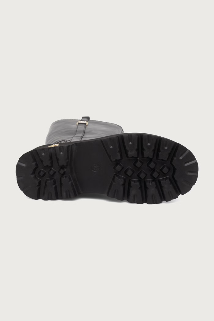 Stivali per bambini in pelle Patrizia Pepe nero PPJ441