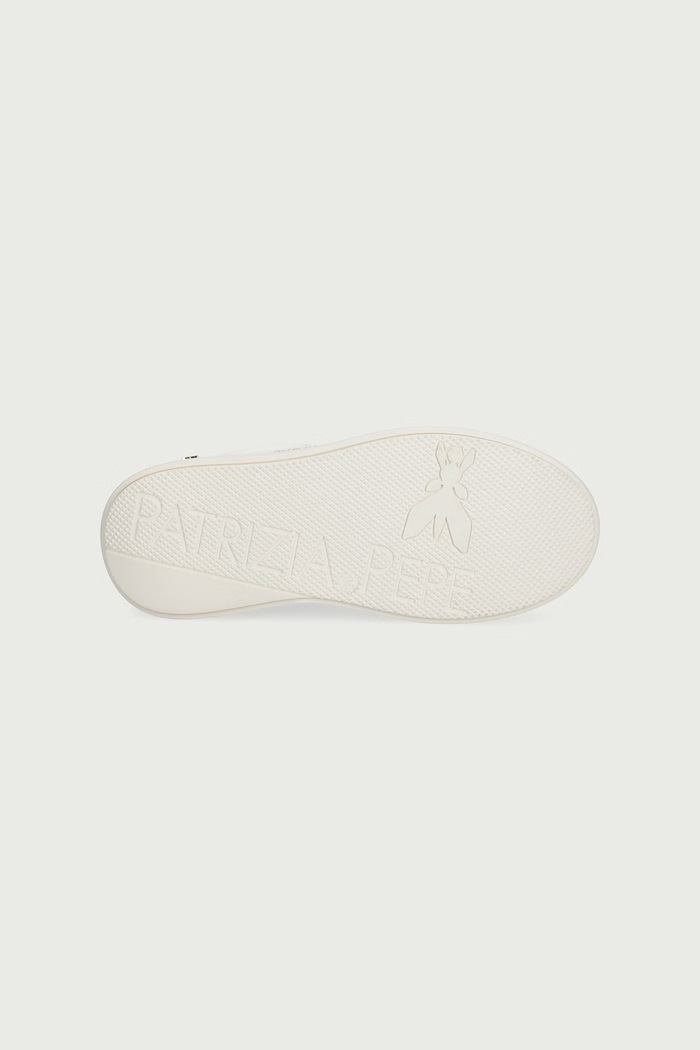 Sneakers παιδικά δερμάτινα Patrizia Pepe μπεζ PPJ416
