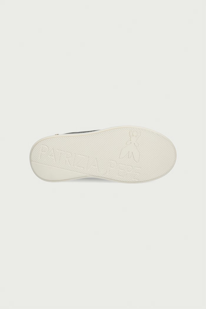 Sneakersy dziecięce skórzane Patrizia Pepe czarny PPJ416