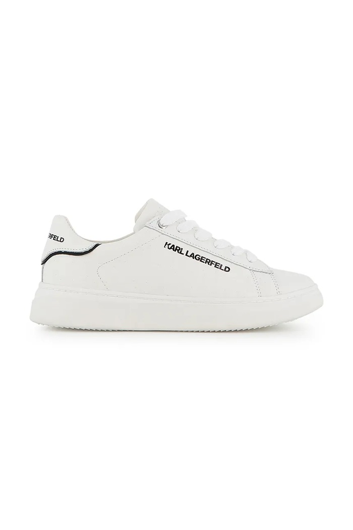 Karl Lagerfeld маратонки за деца от кожа Z31473.32.35 бял AW26