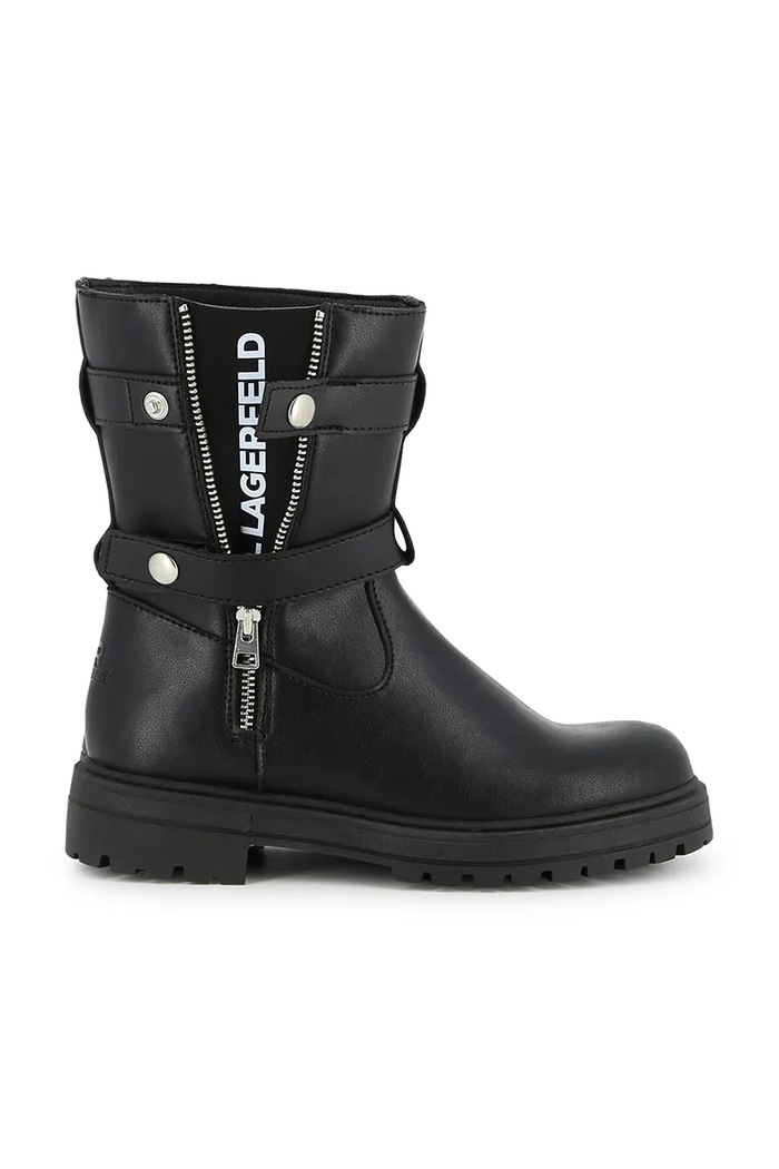 Karl Lagerfeld Боти за деца от кожа Z31454.36.39 черен AW26
