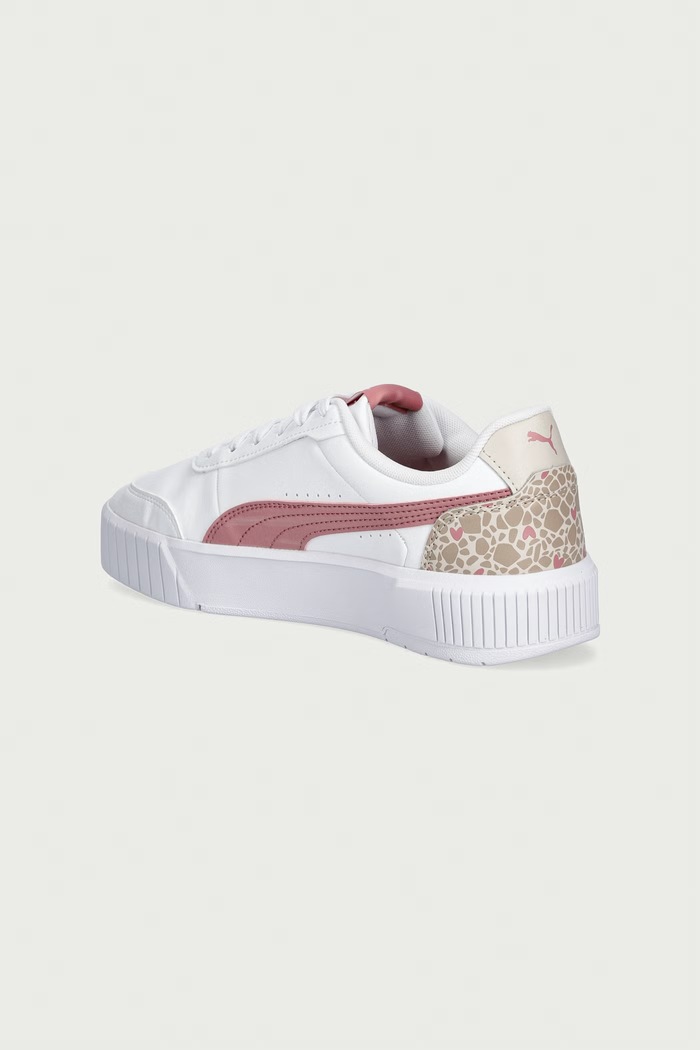 Dziewczynka Puma Carina Mia Winter Safari Jr sneakersy dziecięce 407508 biały