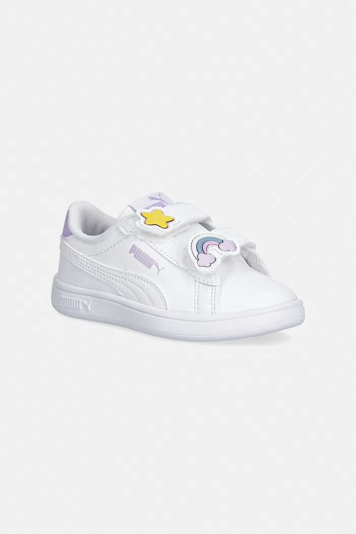 Puma Puma Smash 3.0 Badges V PS sneakersy dziecięce biały 397286