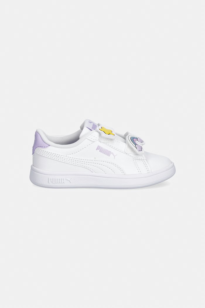 Puma Puma Smash 3.0 Badges V PS sneakersy dziecięce 397286 biały AW26