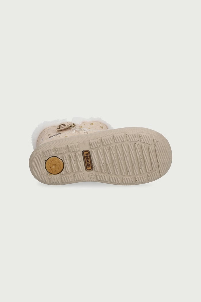 Buty zimowe dziecięce z imitacji zamszu Primigi beżowy 2350200.19.24