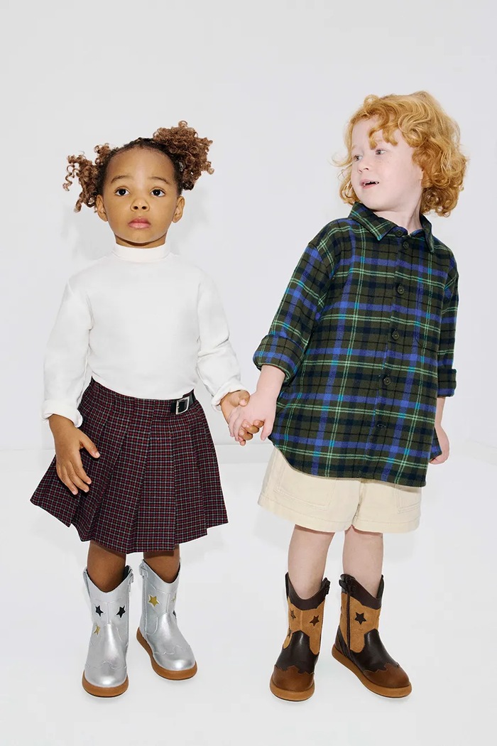 Camper Καουμπόικες μπότες παιδικές δερμάτινες Duet TWS Kids K900420.TWS