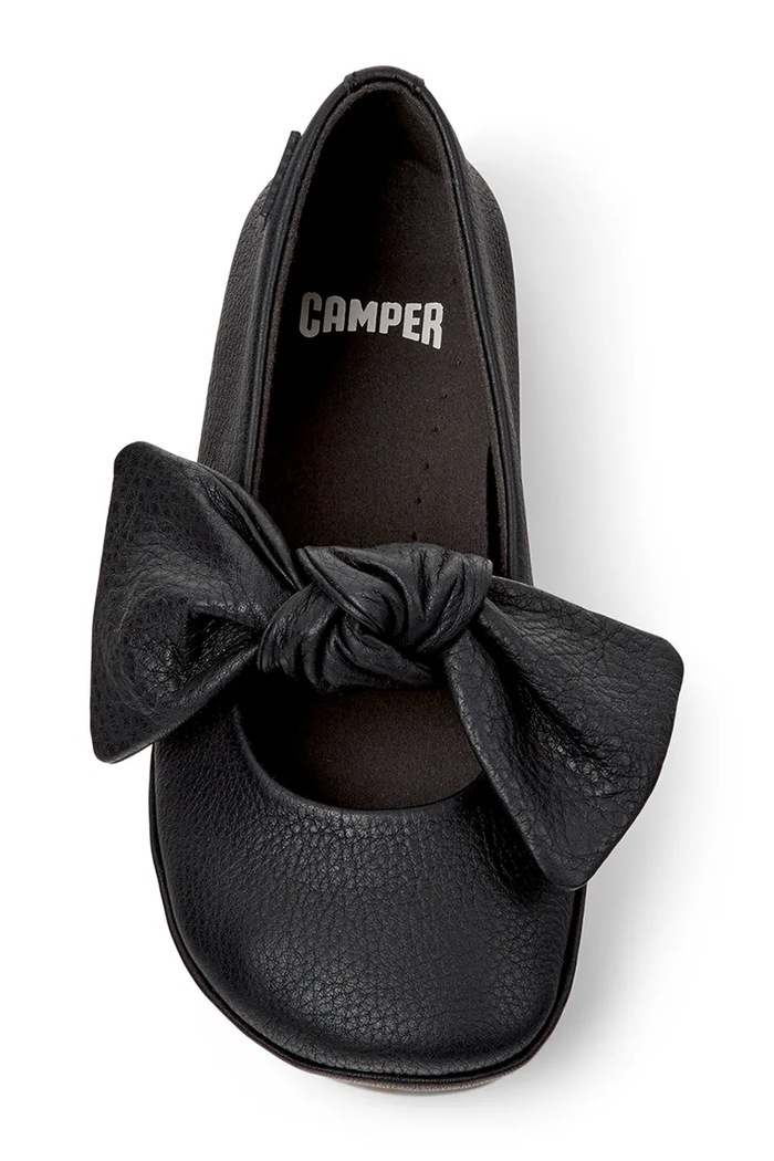 Camper балетки для детей кожаные Right Kids чёрный K800702.28.34