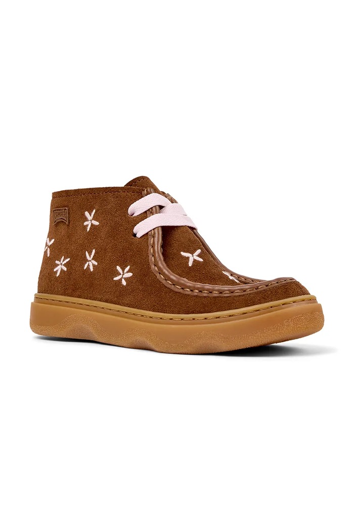 Camper Trzewiki dziecięce nubukowe Kiddo Kids K900398.G.35.38 brązowy AW26