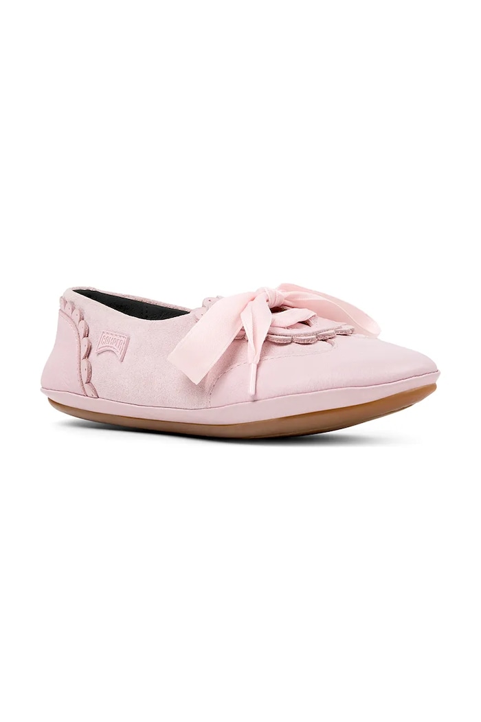 Camper baleríny dětské kožené Right Kids K800706.35.38 růžová AW26