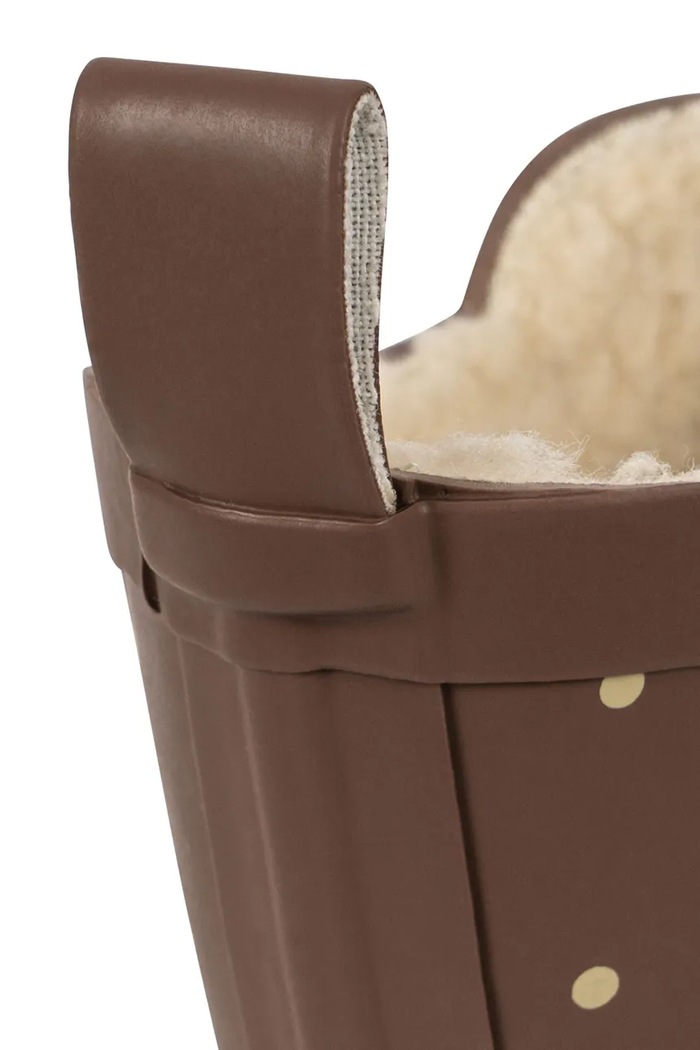 Dziewczynka Konges Sløjd Kalosze dziecięce ROI PRINTED RAIN BOOT KS105766.G.9BY2 brązowy