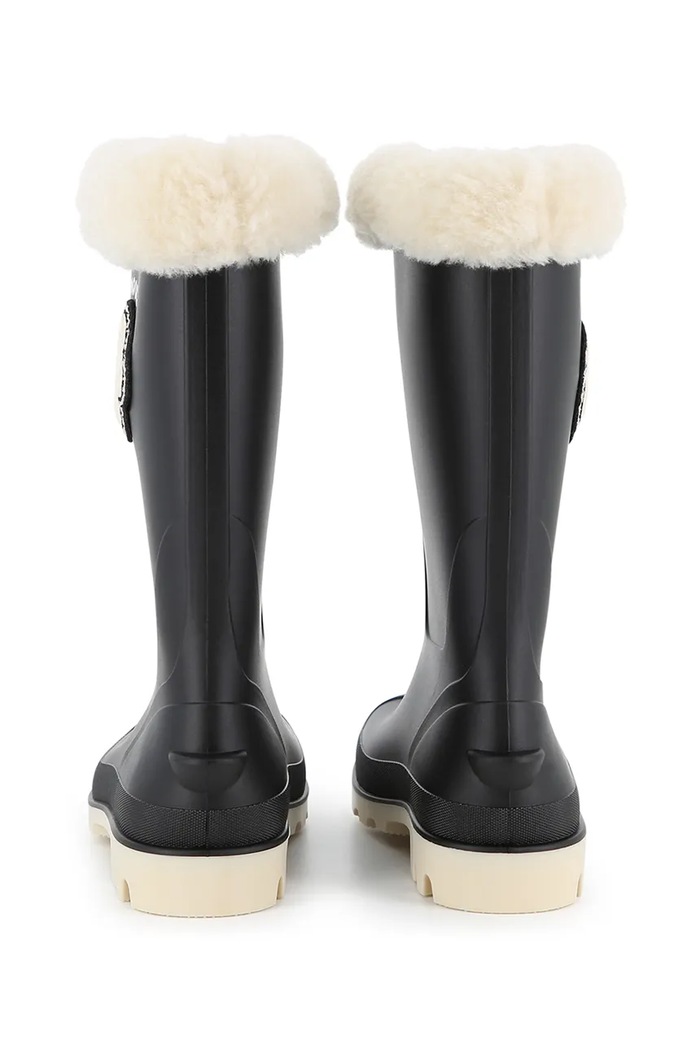 Djevojčice MARC JACOBS Gumene čizme za djecu W61082 crna