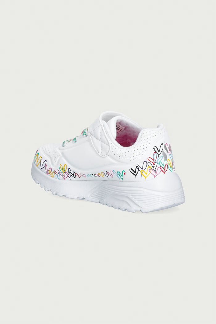 Κοριτσίστικα Skechers UNO LITE-HEART CRAZE sneakers παιδικά 314091N λευκό