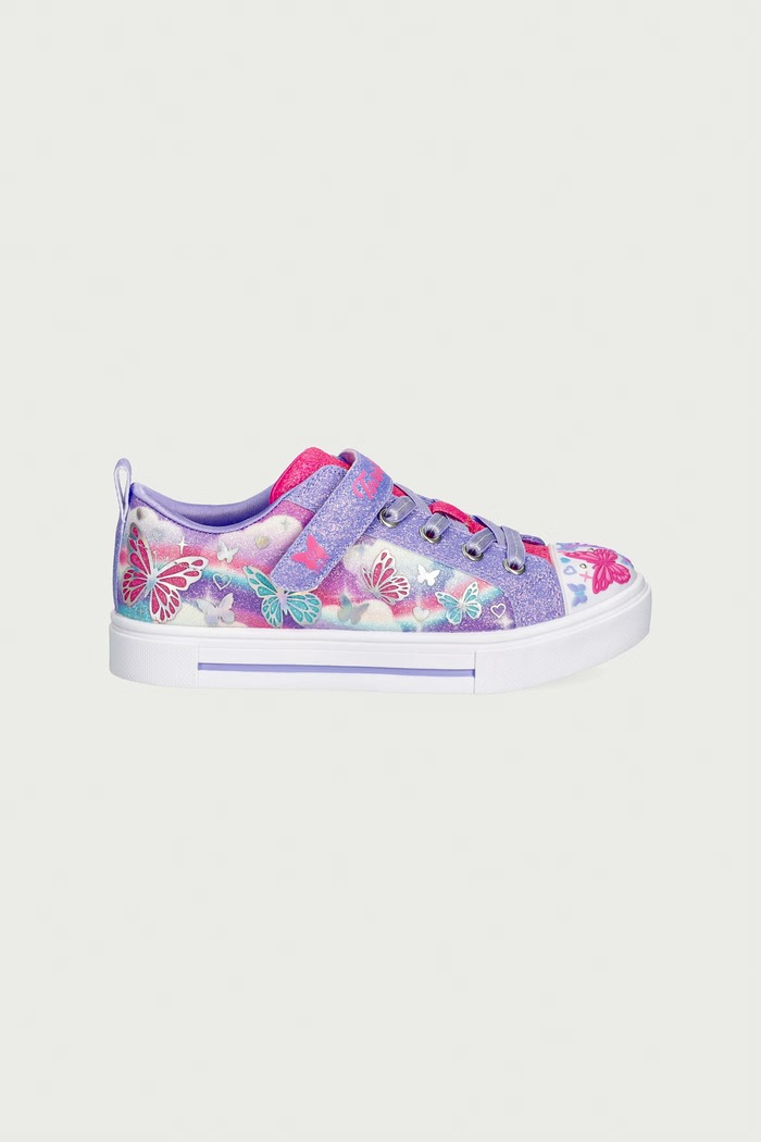 Skechers TWINKLE SPARKS - BUTTERFLY SK tenisówki dziecięce 314470LC fioletowy AW26