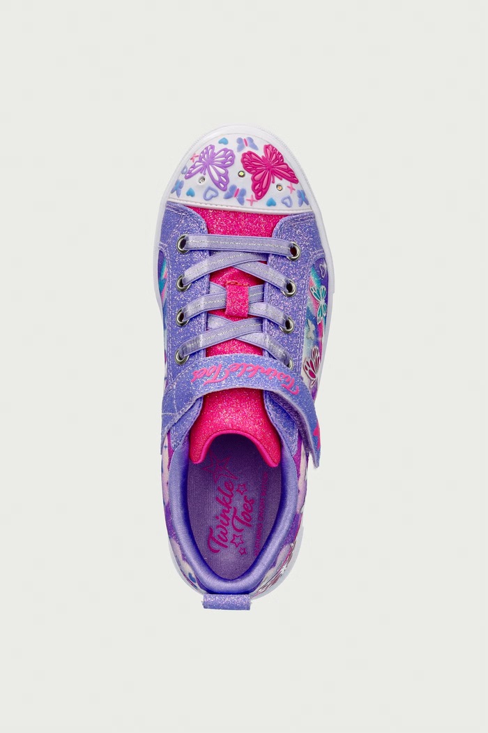 Skechers TWINKLE SPARKS - BUTTERFLY SK tenisówki dziecięce fioletowy 314470LC