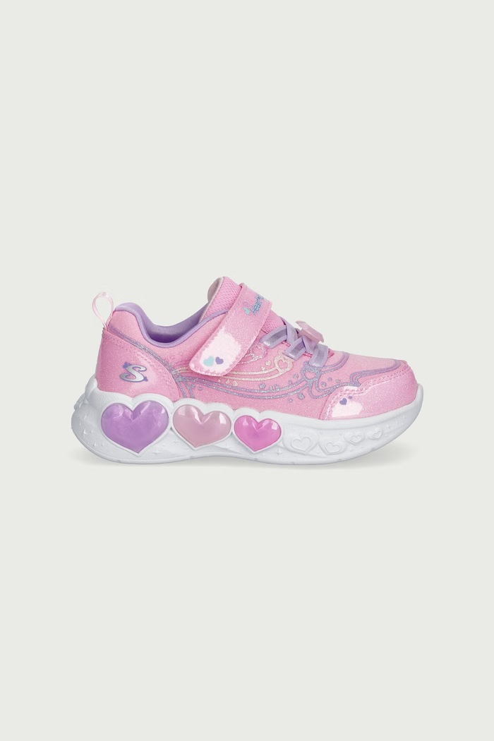 Skechers ENCHANTED HEART LIGHTS sneakers παιδικά 303266NC ροζ AW26