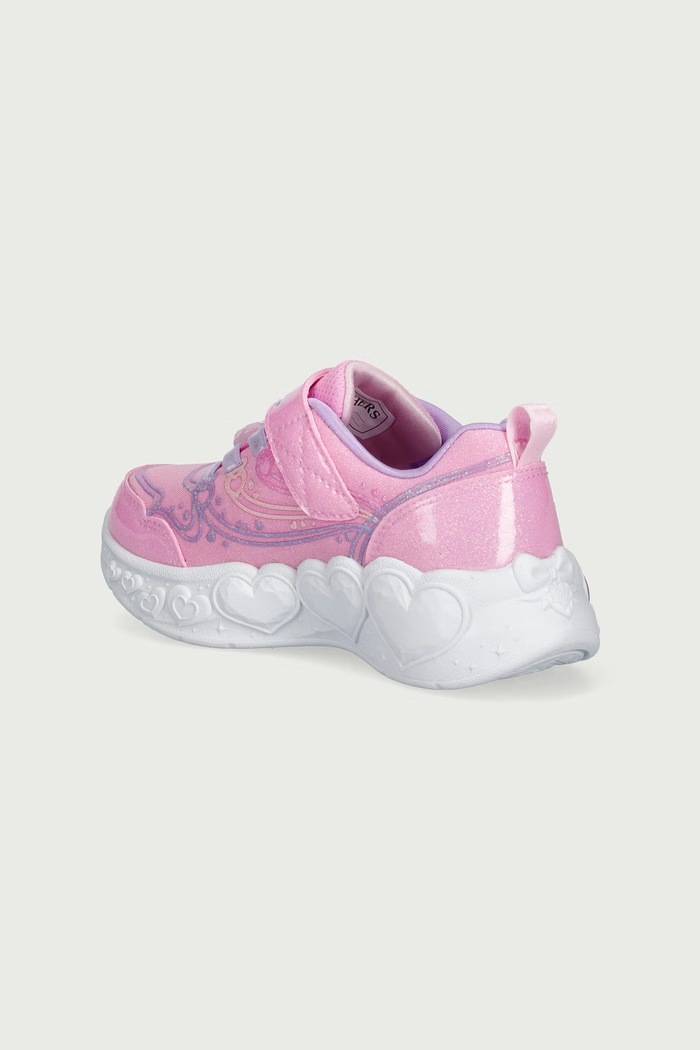 Κοριτσίστικα Skechers ENCHANTED HEART LIGHTS sneakers παιδικά 303266NC ροζ