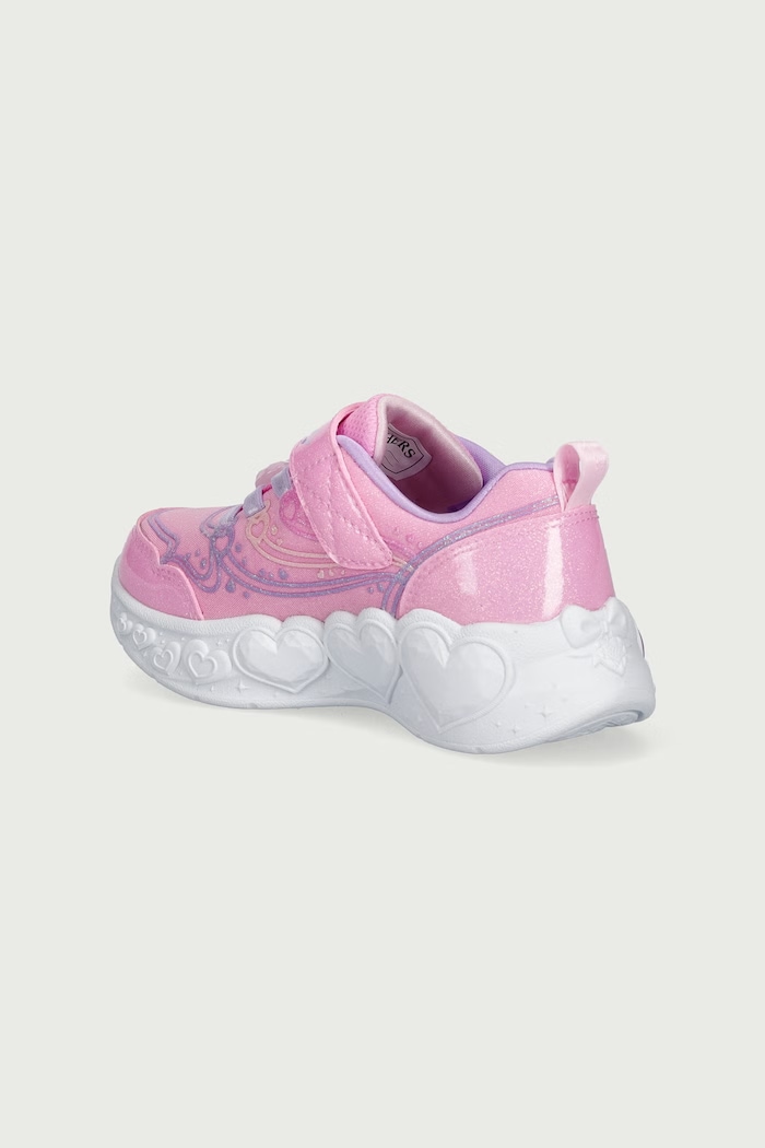 Κοριτσίστικα Skechers ENCHANTED HEART LIGHTS sneakers παιδικά 303266NC ροζ