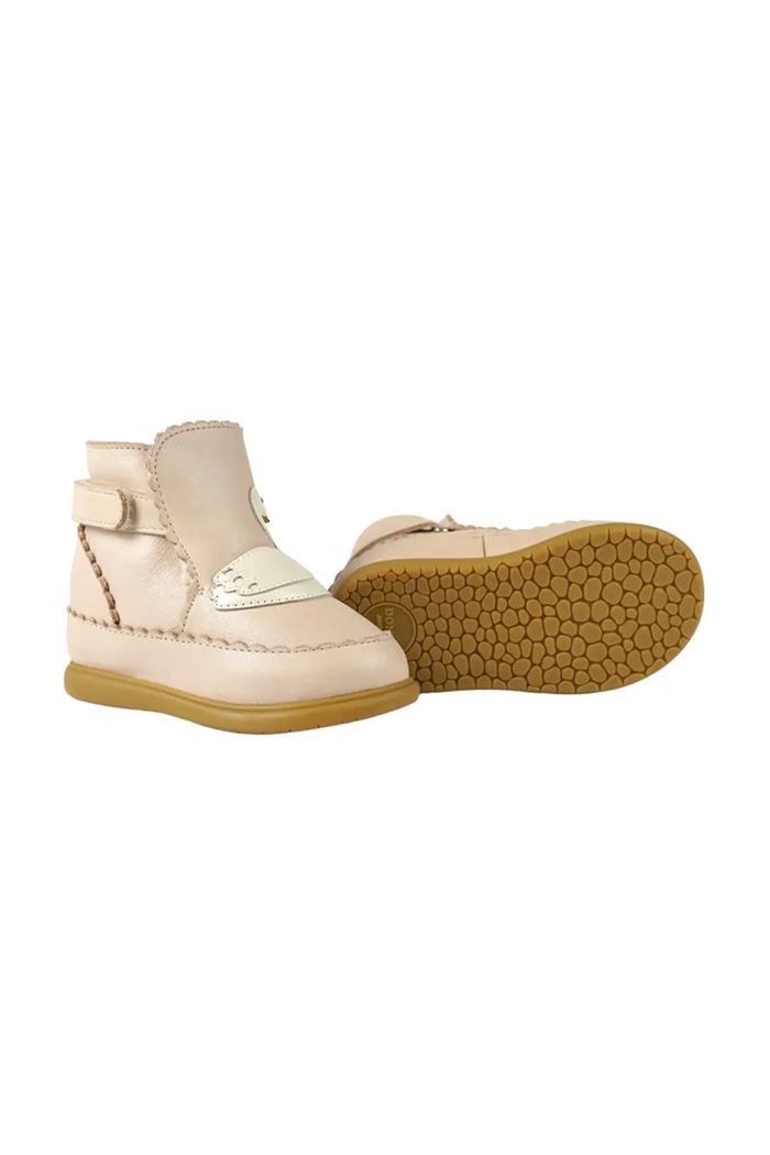 Donsje buty zimowe niemowlęce nubukowe Sify Shoes Swan 1507301 różowy