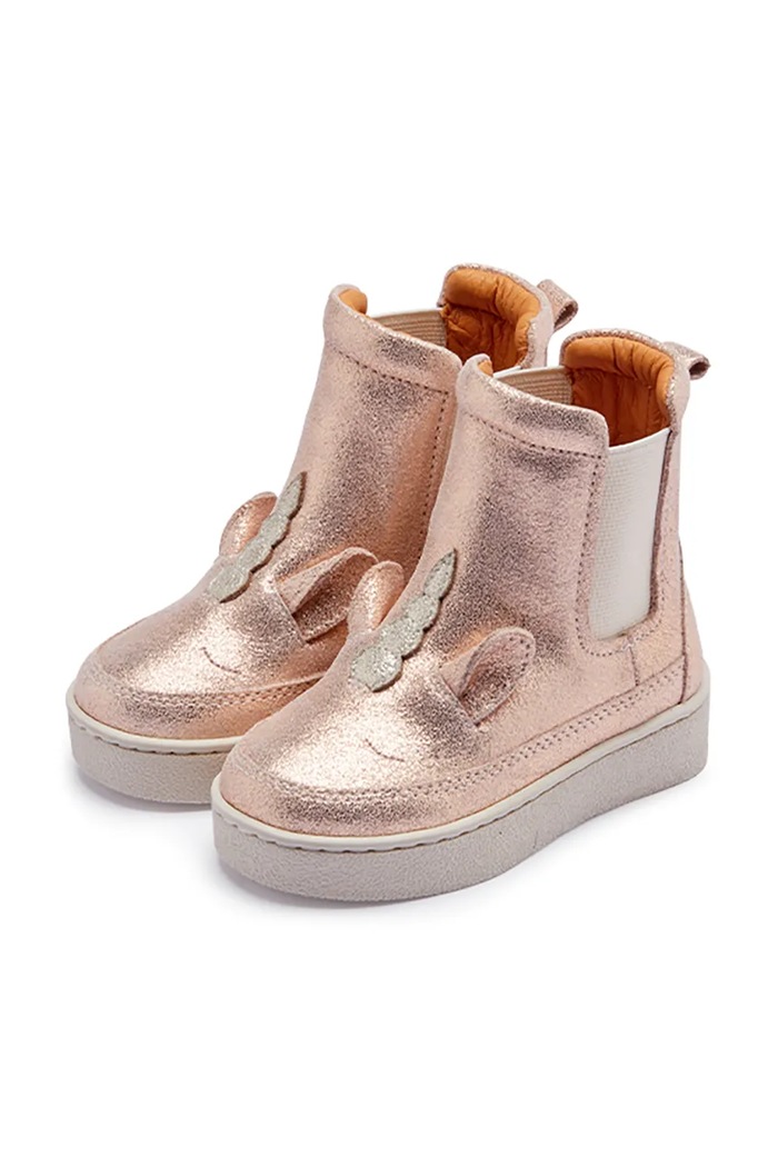 Donsje sztyblety dziecięce skórzane Kheera Boots Unicorn 1504402 różowy AW26