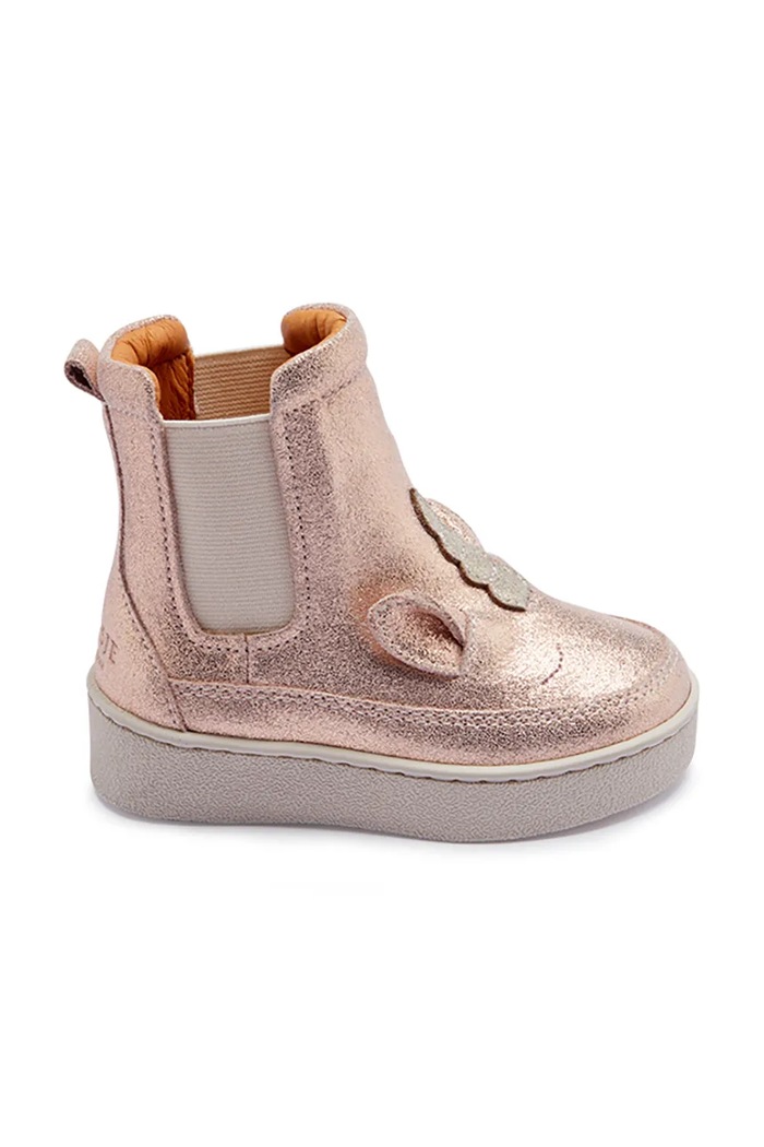 Donsje sztyblety dziecięce skórzane Kheera Boots Unicorn 1504402 różowy