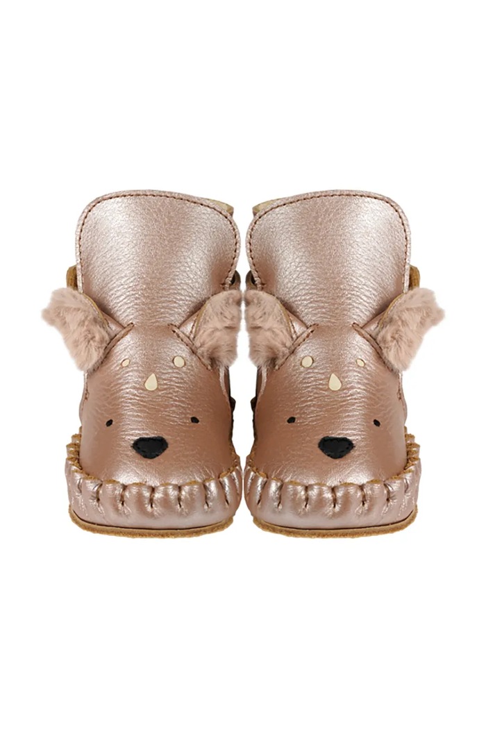 Donsje buty niemowlęce skórzane Smikki Booties Deer 1042601 pomarańczowy AW26